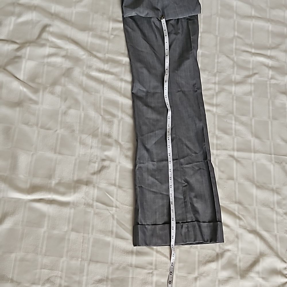 Banana Republic Women's Mid-Rise Flared Pants Gray Size 0 - Picture 12 of 16
